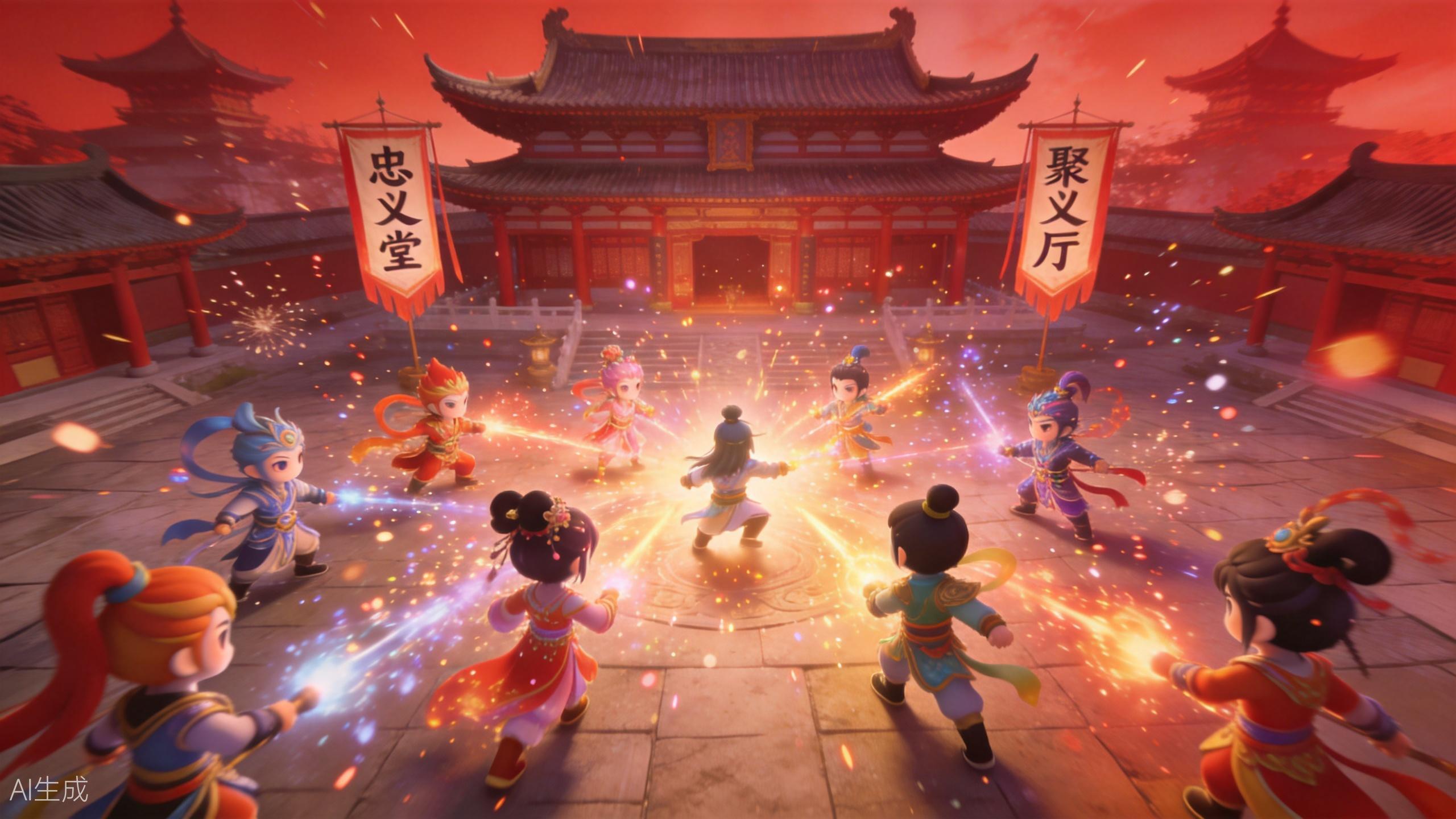 梦幻西游私服热血帮战现场